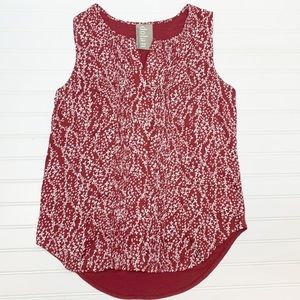 Anthropologie Dolan sleeveless floral top EUC XS